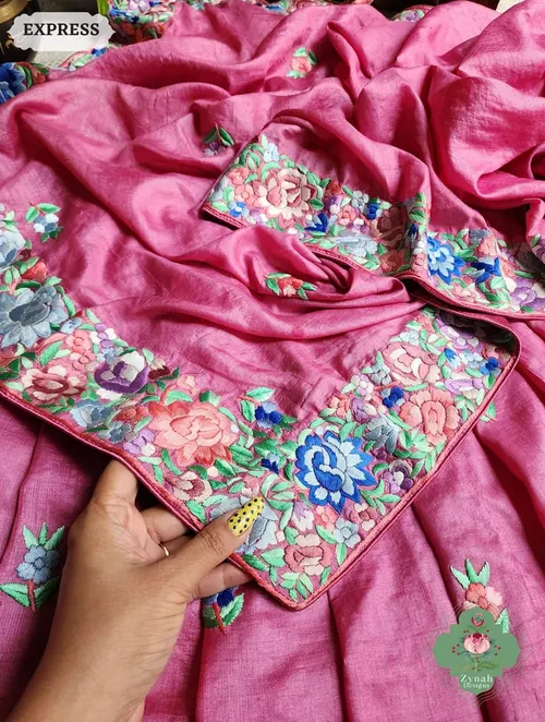 Handcrafted Pure Munga Tussar Silk Saree – Heritage Weave & Natural Sheen